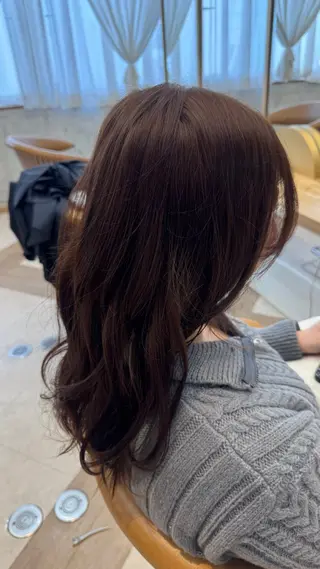 セミロング 橋本 りくのヘアスタイル
