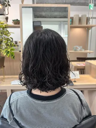 ショート パーマ パーマ/レイヤー かどたはるなのヘアスタイル