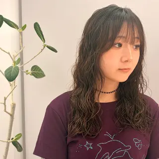 ロング パーマ 🫯パーマ/艶カラー /似合わせ ヤギ🫯のヘアスタイル