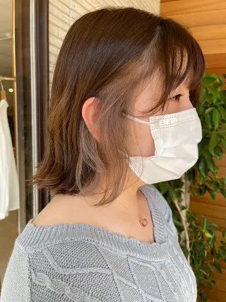 ミディアム カラー 【AMANEQ】 yuka🦋のヘアスタイル