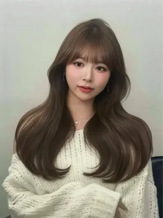 ロング 🎀 レイヤーカット カラー / 錦糸町のヘアスタイル