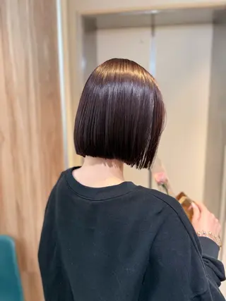 ショート カラー 神戸ボブ✂️ ioe三宮/田 伸佳のヘアスタイル