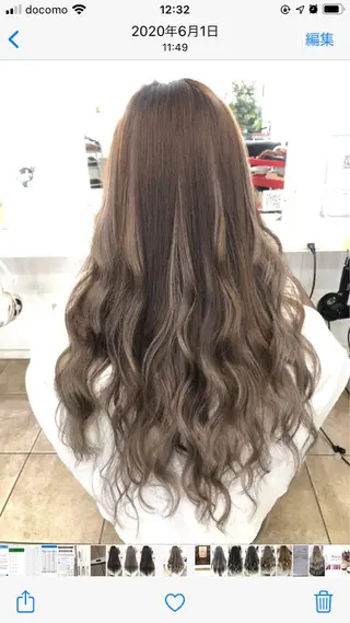 セミロング 🐥こ ま🐥のヘアスタイル