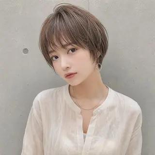 ショート 丸みショートボブ タッセルボブ 吉野のヘアスタイル