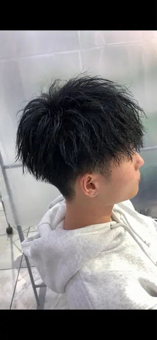 ショート パーマ メンズ 🏆メンズヘア特化 🥇代表りんぺーのヘアスタイル