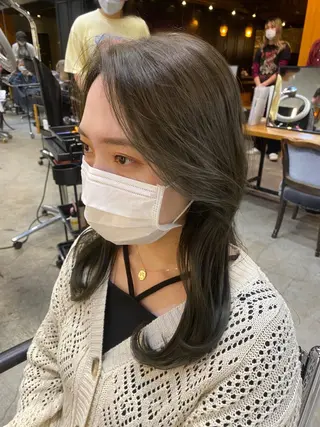 カラー 透明感カラー🌿 グレージュ🐺陽介のヘアスタイル