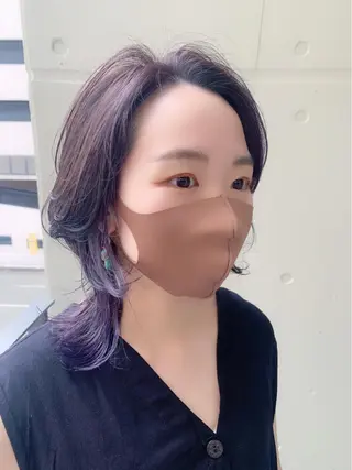 ミディアム カラー 吉田 淳則のヘアスタイル