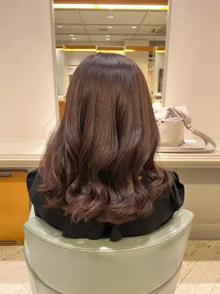 ミディアム カラー 似合わせカット /宮本セナのヘアスタイル