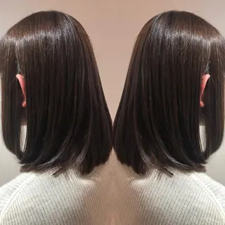 セミロング 縮毛矯正の達人 ☆ 松本のヘアスタイル
