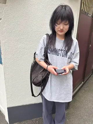 セミロング 田中 隼斗のヘアスタイル