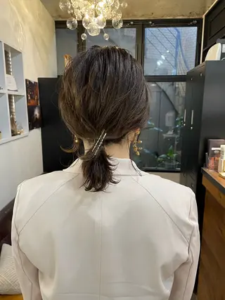ミディアム ヘアアレンジ layer cut 店長/MIKUのその他イメージ