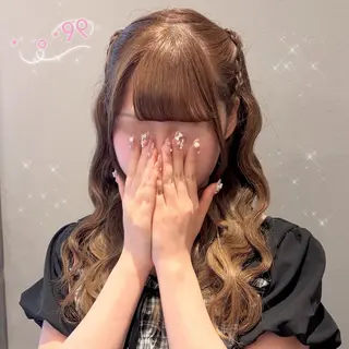 ヘアアレンジ 顔周り/ガーリー /ヘアメ/あつはのヘアスタイル