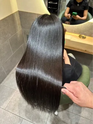 ロング カラー パーマ 色落ちまで盛れる 💟まなみのヘアスタイル
