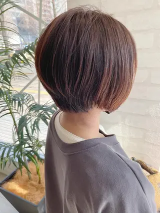 ショート カラー 透明感カラー/韓国 ブリーチ/古橋のヘアスタイル