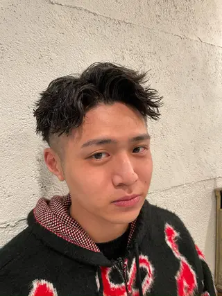 ミディアム メンズ 藤井 響のヘアスタイル