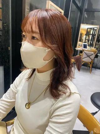 ミディアム カラー 似合う髪型見つけます AYAKAのヘアスタイル