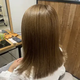 ミディアム カラー Kazuma/大名/ ブリーチ、縮毛募集中のヘアスタイル