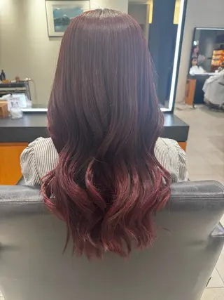 ロング KOUYU（ému） 伏見/カラーモデルのヘアスタイル