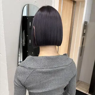 カラー セミロング 韓国ヘア♡🇰🇷 暖色♡透明感カラー✨のヘアスタイル