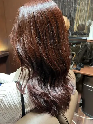 ロング カラー 廣瀬 莉奈のヘアスタイル