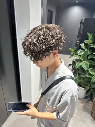 ショート カラー パーマ メンズ キッズ 🔥パーマ特化🔥 優馬のヘアスタイル