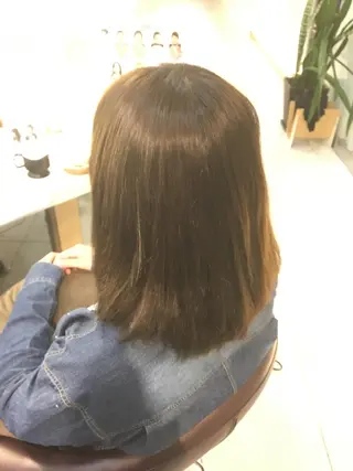 ミディアム 広がり、まとまらない お悩み改善/ 中田のヘアスタイル