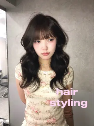 セミロング mao 福岡美容師/韓国ヘアのヘアスタイル