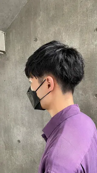 パーマ メンズ もりたみかこ 美容師お休み中のヘアスタイル