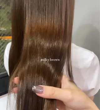 ロング カラー coco♡ 韓国hairのヘアスタイル