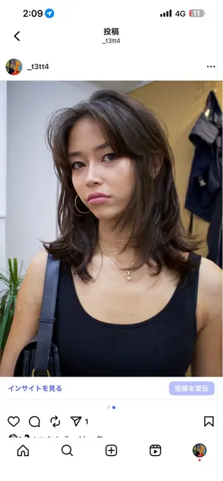 ミディアム Tetta 🤙のヘアスタイル