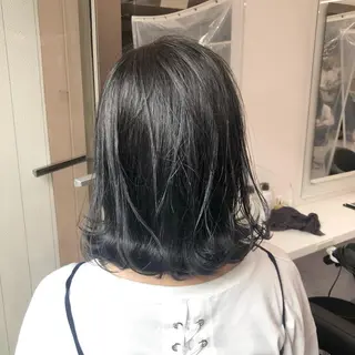 セミロング カラー パーマ ヘアアレンジ メンズ キッズ ネイル マツエク・マツパ 上品＆韓国風 🥀海心🥀のヘアスタイル