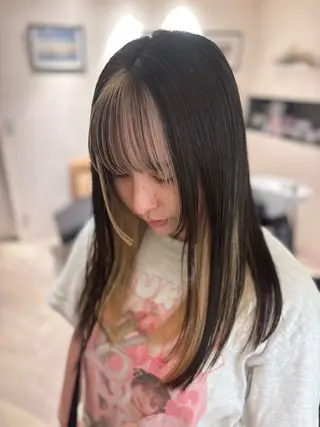 ロング カラー Lisa🪄似合わせ ／デザインカラーのヘアスタイル
