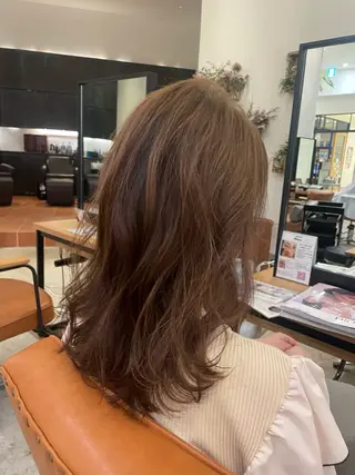 ミディアム 似合わせ♡レイヤー/ 透明感カラー/moeのヘアスタイル