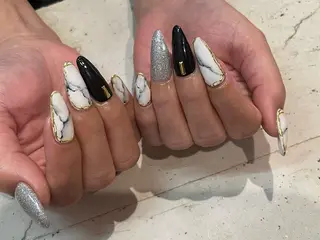 ネイル 韓国/ワンホン/長さ 出しつけ放題🎀のネイルデザイン