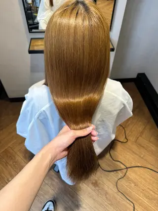 ロング Rena/韓国 /ワンホンヘアのヘアスタイル