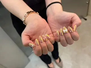 ネイル Mai :矢場町 ニュアンス🌿アートのネイルデザイン
