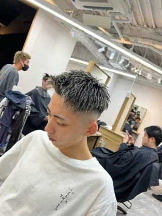 ショート カラー メンズ 渋谷 【メンズ特化】ナゴムのヘアスタイル