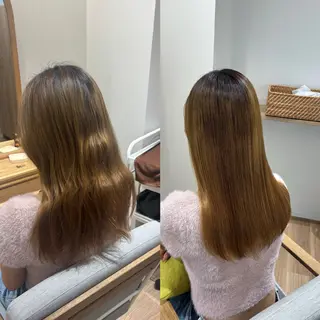 セミロング RINNO🌷透明感 カラー/髪質改善のヘアスタイル