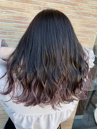 ロング メンズスタイル バレイヤージュ　齋藤のヘアスタイル