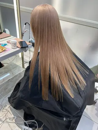 ロング カラー レイヤー専門家 ダブルカラー修のヘアスタイル