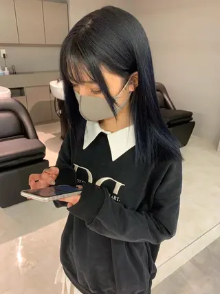 セミロング カラー パーマ ヘアアレンジ メンズ キッズ ネイル マツエク・マツパ 酸性ストレート 髪質改善大槻勇樹のヘアスタイル
