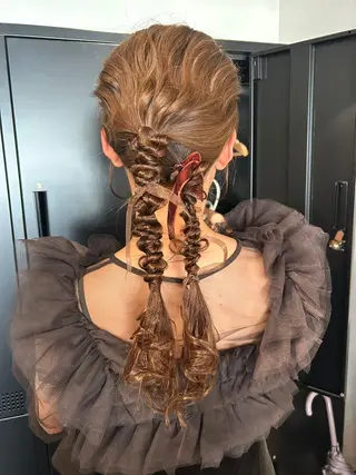 ロング ヘアセット/透明感 カラー/MIHO♡のヘアスタイル
