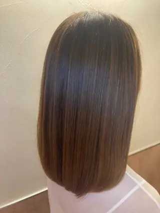 セミロング 髪質改善☺︎縮毛矯正 ふじい まりんのヘアスタイル
