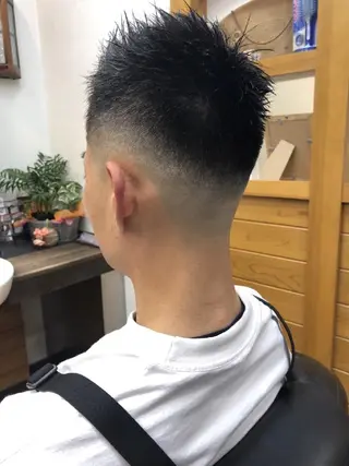 ショート メンズ 男を磨く Barber オオキのヘアスタイル