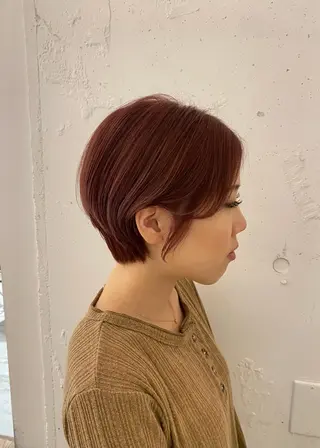 ショート カラー 関 桃萌果のヘアスタイル