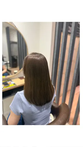 セミロング 似合わせカラー☘️ akariのヘアスタイル