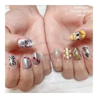 ミディアム ネイル 🐾enen style 🐾のネイルデザイン