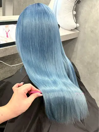 カラー haru いろあそび 八王子/ハイトーンのヘアスタイル