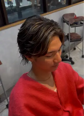 カラー メンズ 桝谷 来空のヘアスタイル