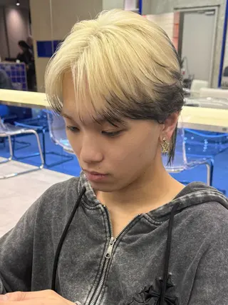 ショート カラー メンズ メンズブリーチ カラーhirokoのヘアスタイル